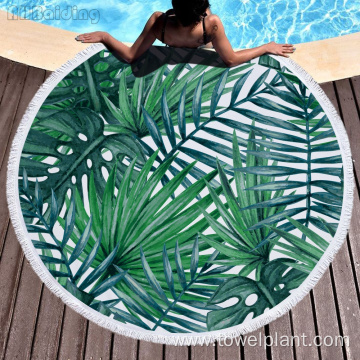 Best selling high absorbent microfiber round beach towel